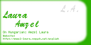 laura amzel business card